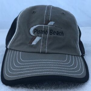 American Original Headwear for Pismo Beach Adjustable Grey & Black Baseball Cap